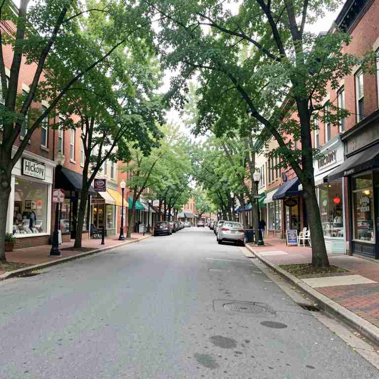Hickory NC downtown area downtown Hickory North Carolina street scene