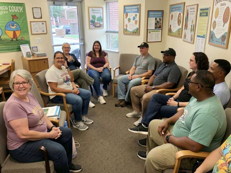 immigrants at a community health center