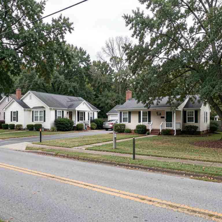 Tupelo MS residential area residential neighborhood in Tupelo Mississippi