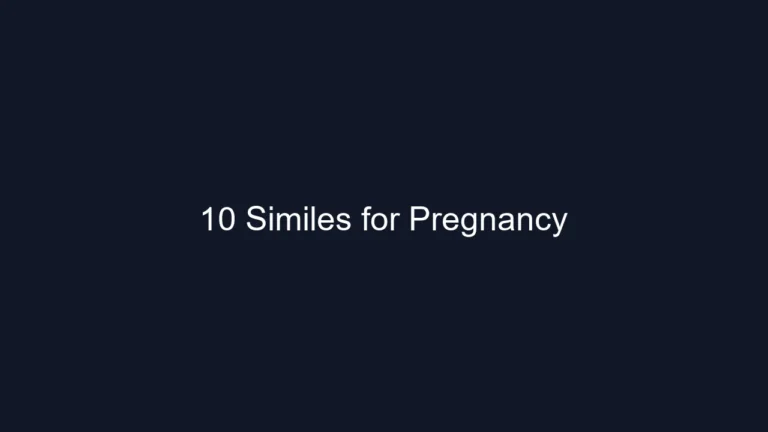 10 Similes for Pregnancy