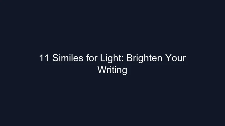 11 Similes for Light: Brighten Your Writing