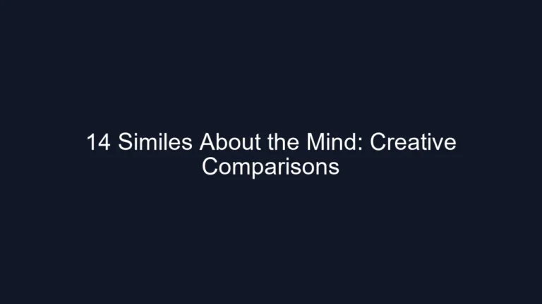 14 Similes About the Mind: Creative Comparisons