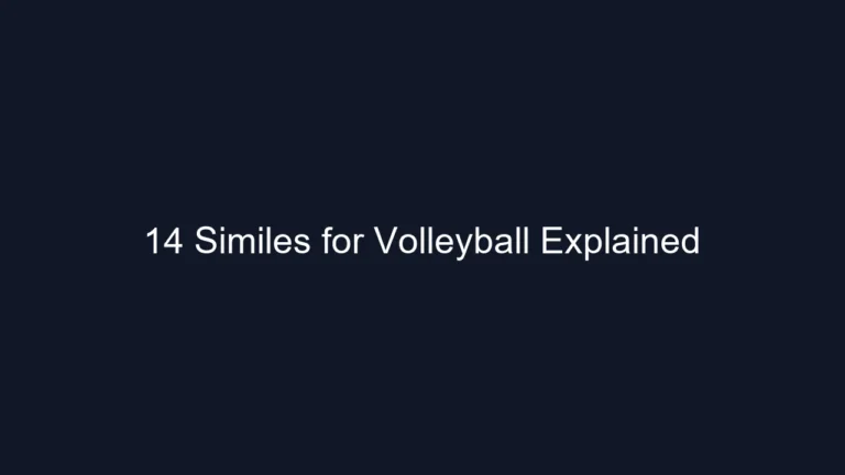 14 Similes for Volleyball Explained